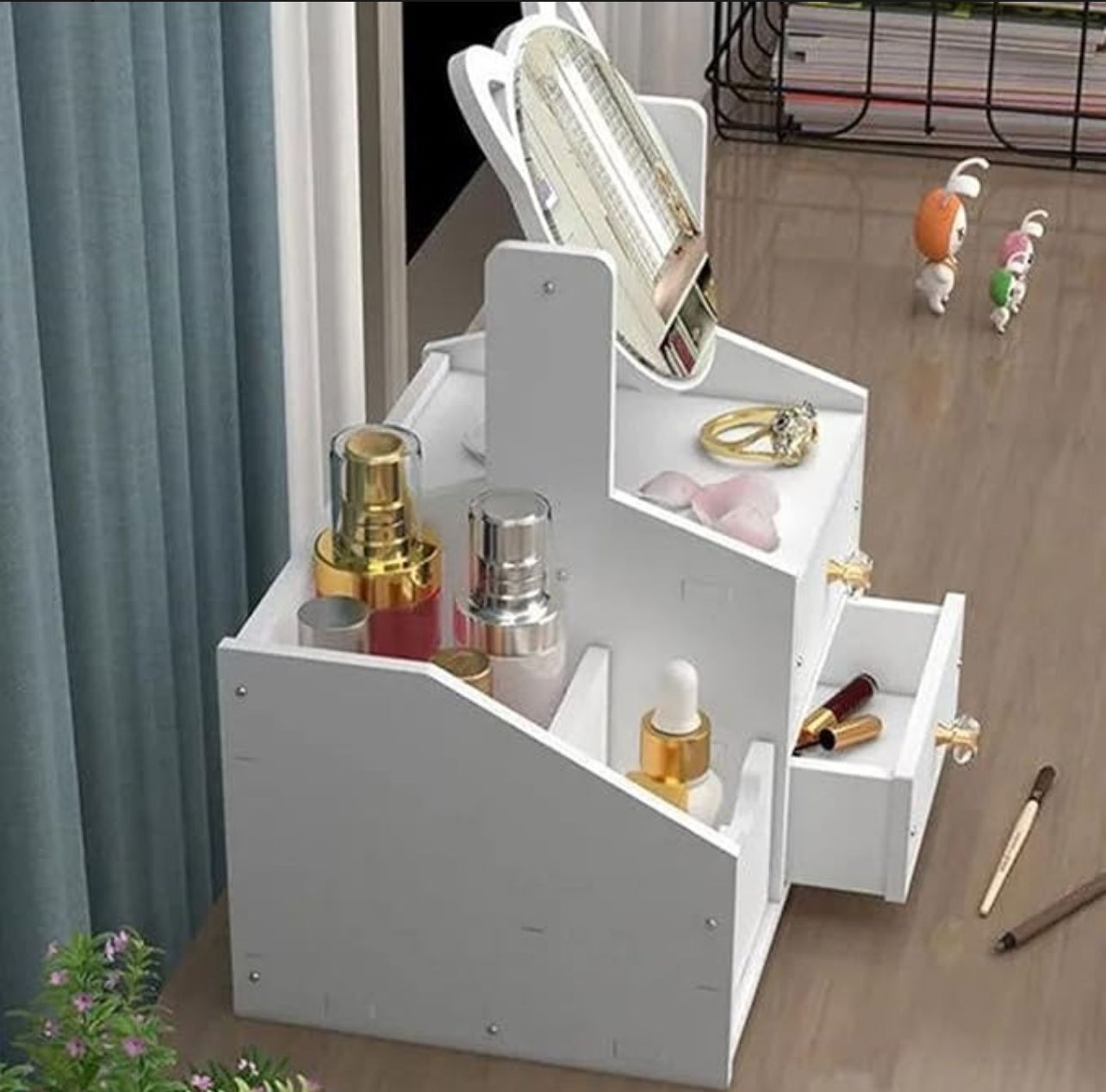 Organizador Cajón Maquillaje Con Espejo