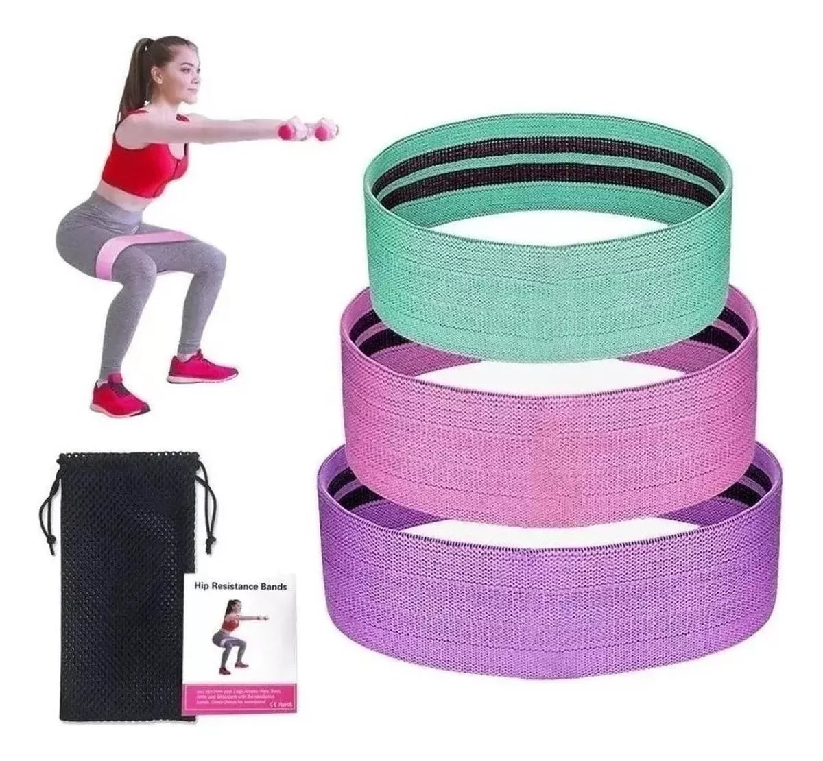 Pack de 3 Bandas de Resistencia Fitness™